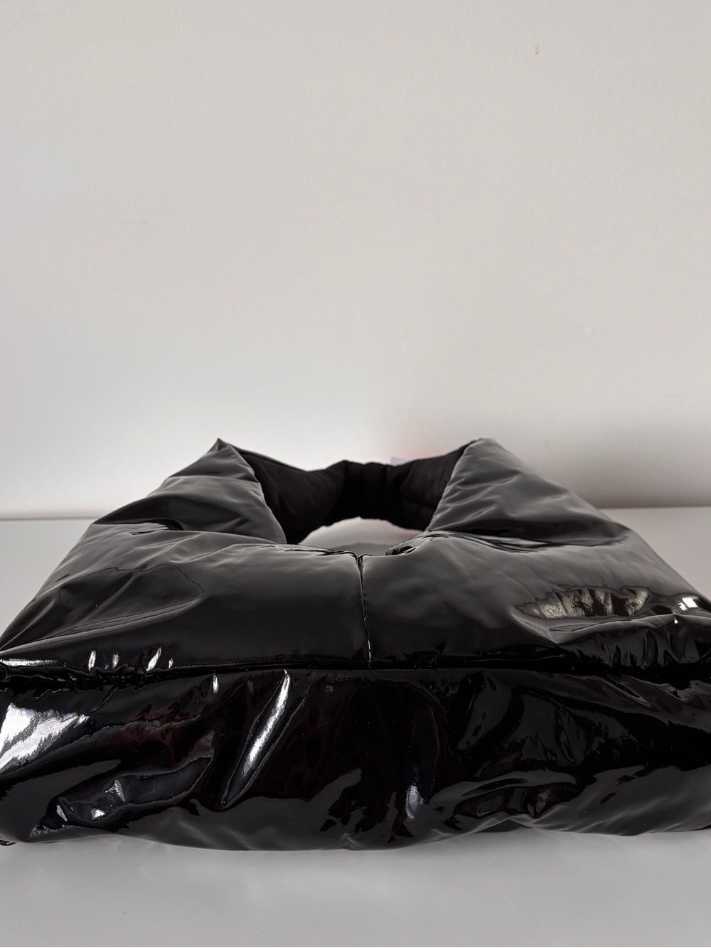Holt Renfrew Black Glossy Hobo Bag - Picture 5 of 7